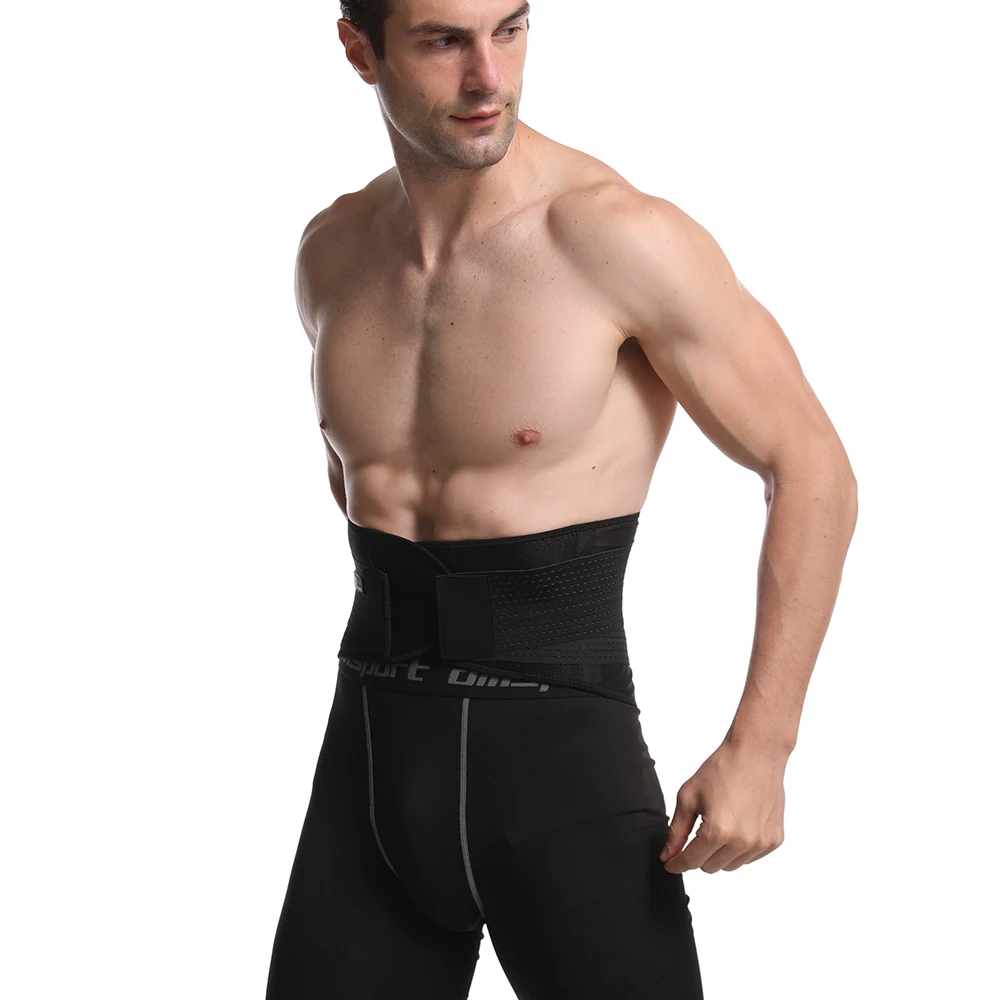 Wholesale Waist Wrap Band Gym Men Waist Trainer Adjustable Sports Back Brace Lumbar Support Elastic Waist Belt