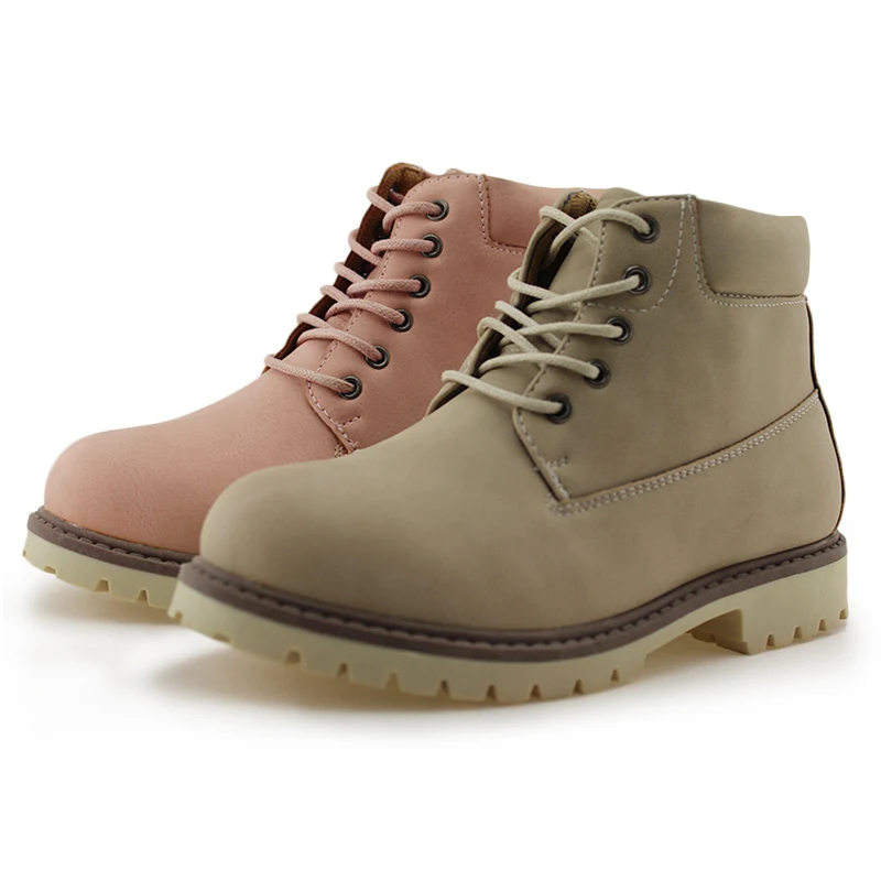 
Kids Lace-Up Ankle Boots Boy Girl fashion Waterproof Outdoor Workboots 