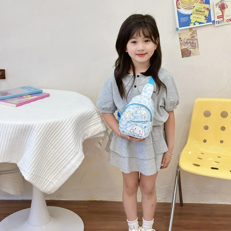 High Quality Popular Cartoon Lovely Melody Pochacco Kuromi Pom Pom Purin Crossbody Bag Plush Doll Handbag Shopping Tote For Kids