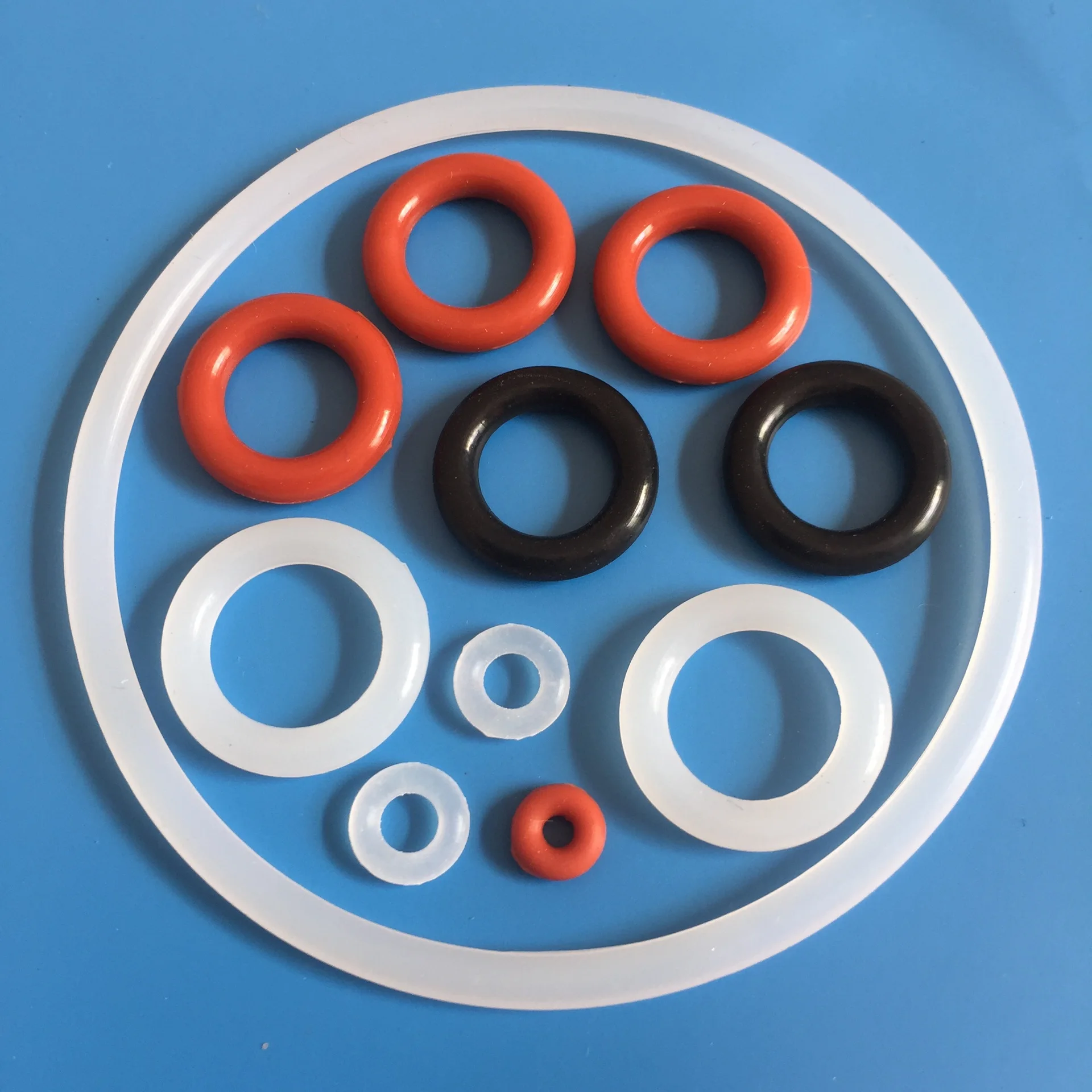 Customised Free Sample Clear Rubber O-Rings Silicone O-Rings