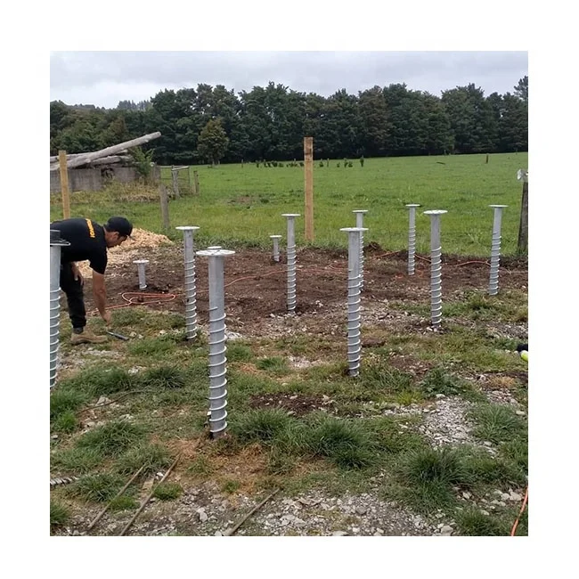 60mm / 76mm / 89mm / Customized pipe diameter hot dip galvanized earth ground screws pile