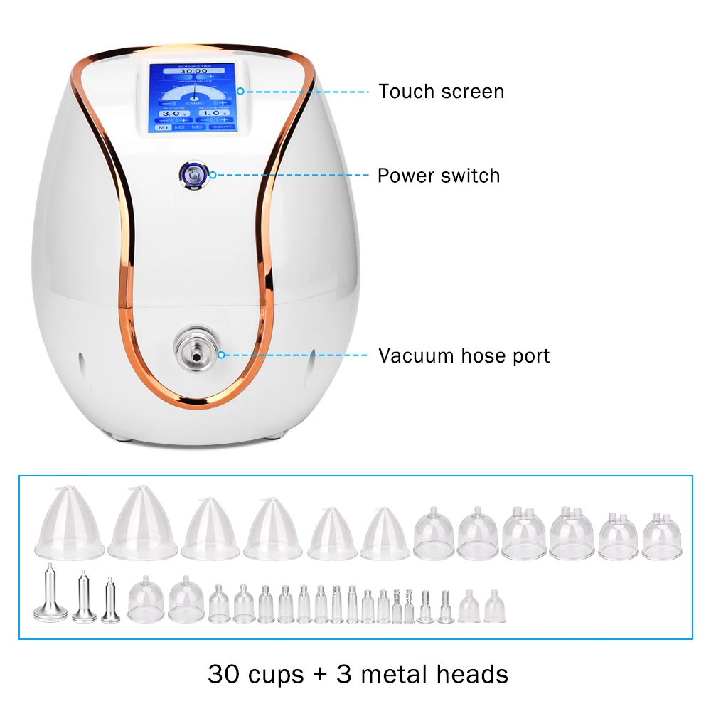 New design small and light vacuum therapy machine butt breast enlargement massager