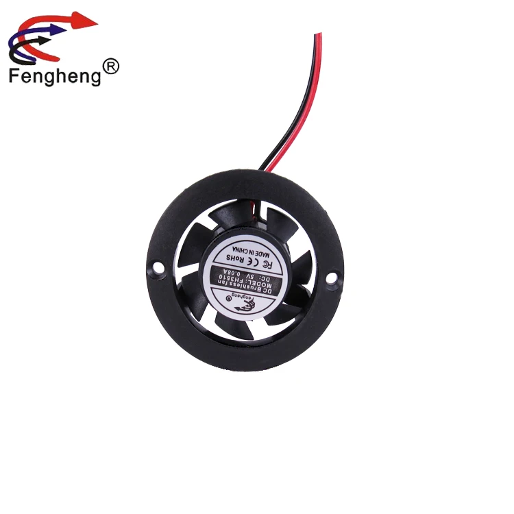 3510 Small Cooling Fan 35mm 35x35x10mm 12V To 5V Power Supply Brushless Motor High Speed Plastic Cooler Fan Round