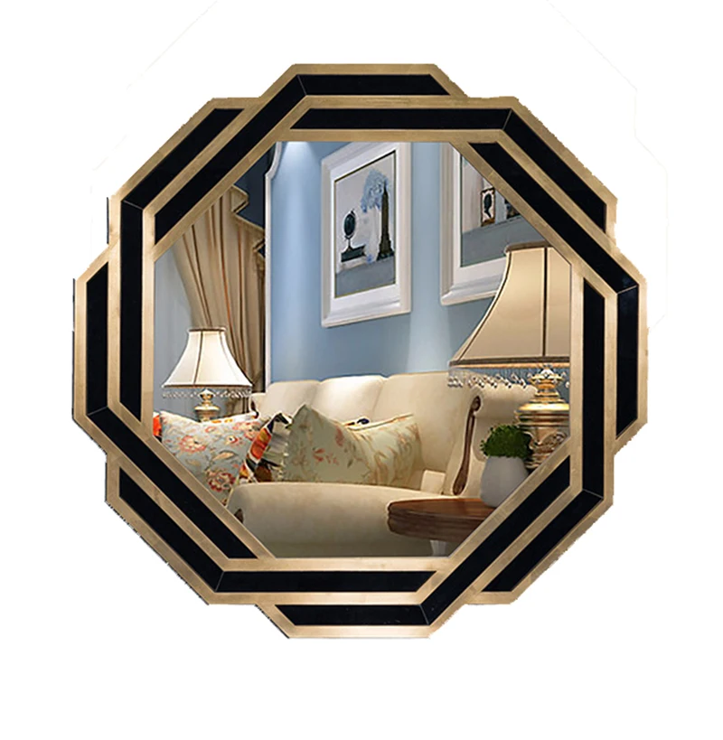 MOK Home hotel bathroom living room decorative framed MDF mirror