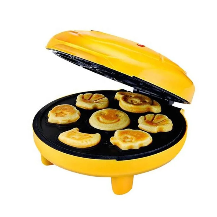 Mini Electric Pan Cake Maker Cartoon Bread Machine Double-sided mini Breakfast machine household
