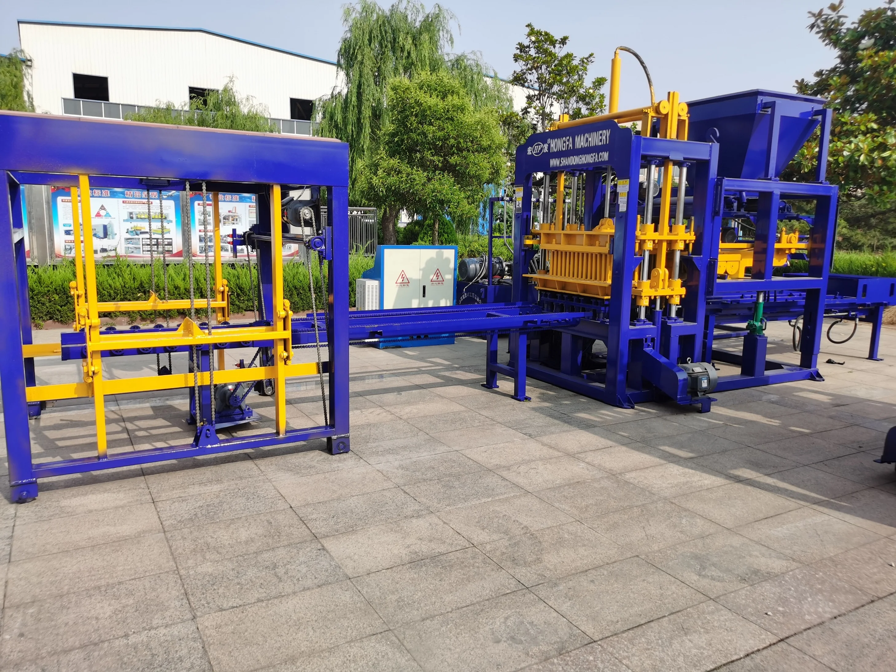 QT4-15C automatic making machine brick/popular selling cement brick machine/brick machinery