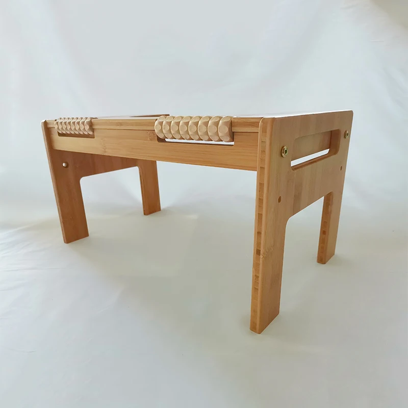 adjustable bamboo squatting toilet step stool portable bathroom squatting urinal with massage beads