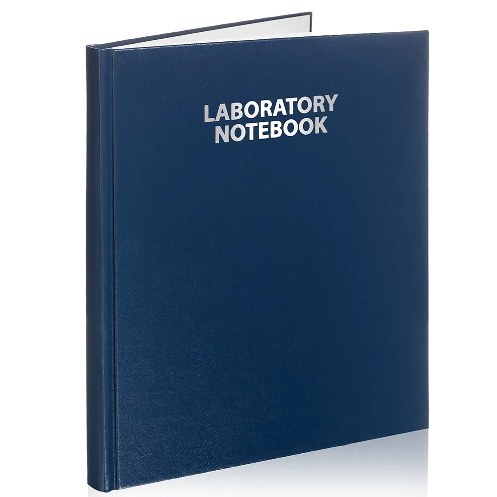Wholesale High Quality Laboratory Notebook Blue Hard Cover Experimental Records Customized Logo Professional Design