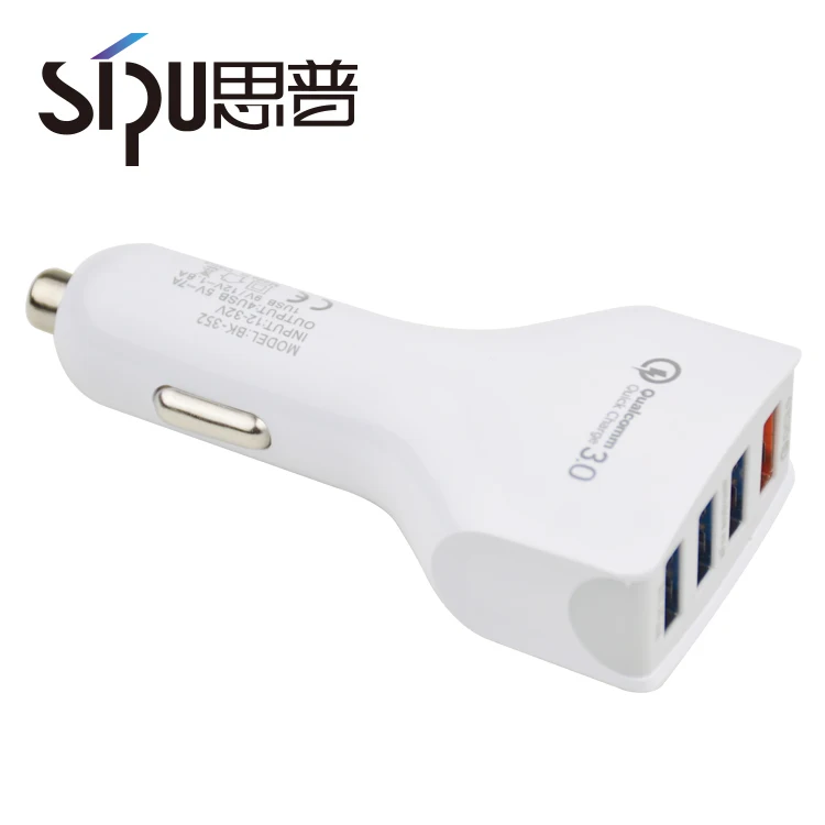 
SIPU New Product wireless 4 usb port qc3.0 fast car charger 