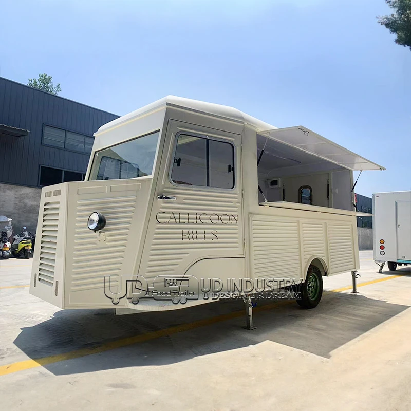 New Product Enclosed Citroen Bar Coffee Truck Mobile Kitchen Usa Food Trailers Fully Equipped