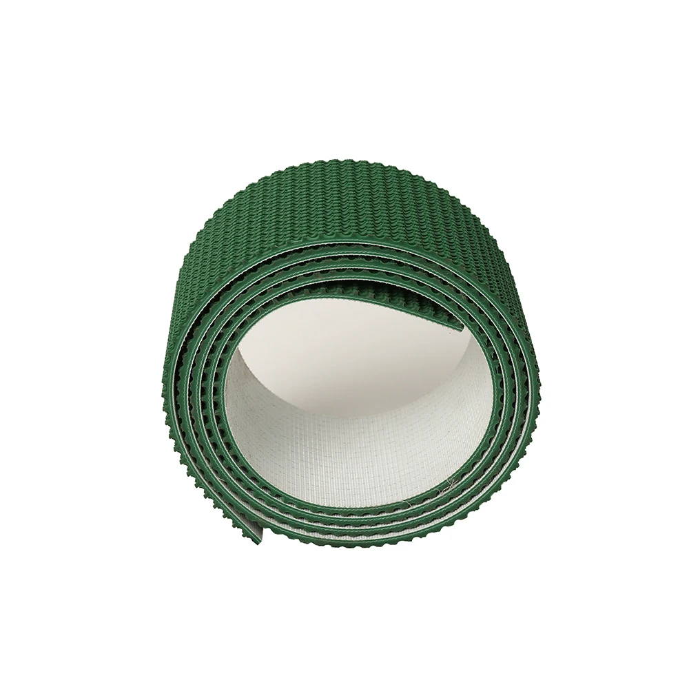 Non-slip grass pattern conveyor belt PVC green elevator lifter grass pattern conveyor belt