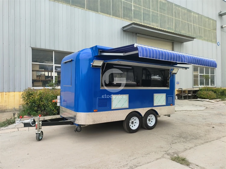 USA standard mobile food trailer commercial equipment certificated appliances concession street fast food cart