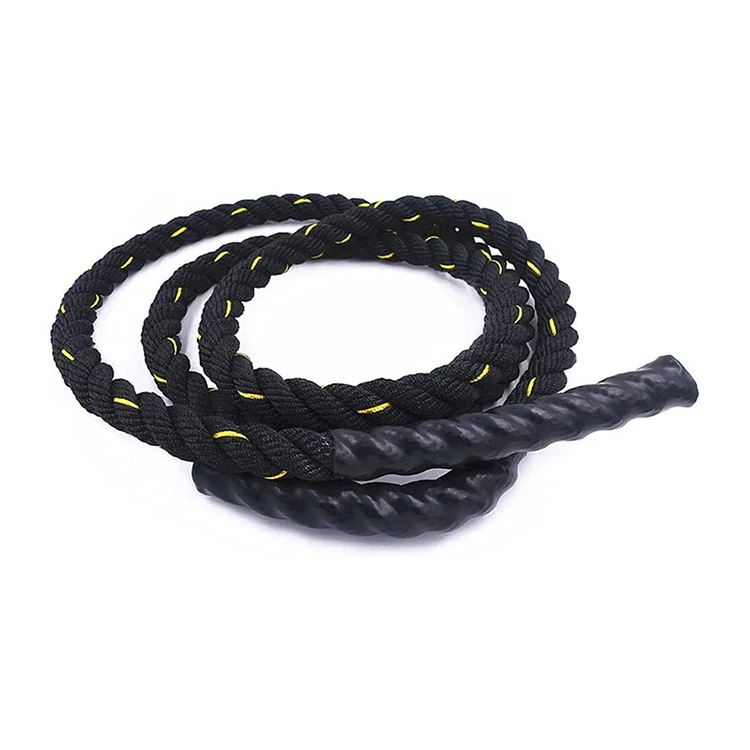 Custom High Quality 25mm 38mm 50mm Sport Fitness Skipping Rope Weight Loss Heavy Battle Jump Rope Weighted Jump Rope