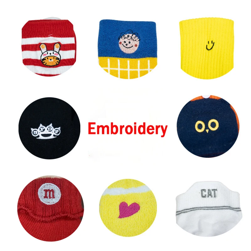 Anti-Slip Custom Design Embroidered Women Grip Sock Cotton Custom Logo Fitness Yoga Pilates Socks