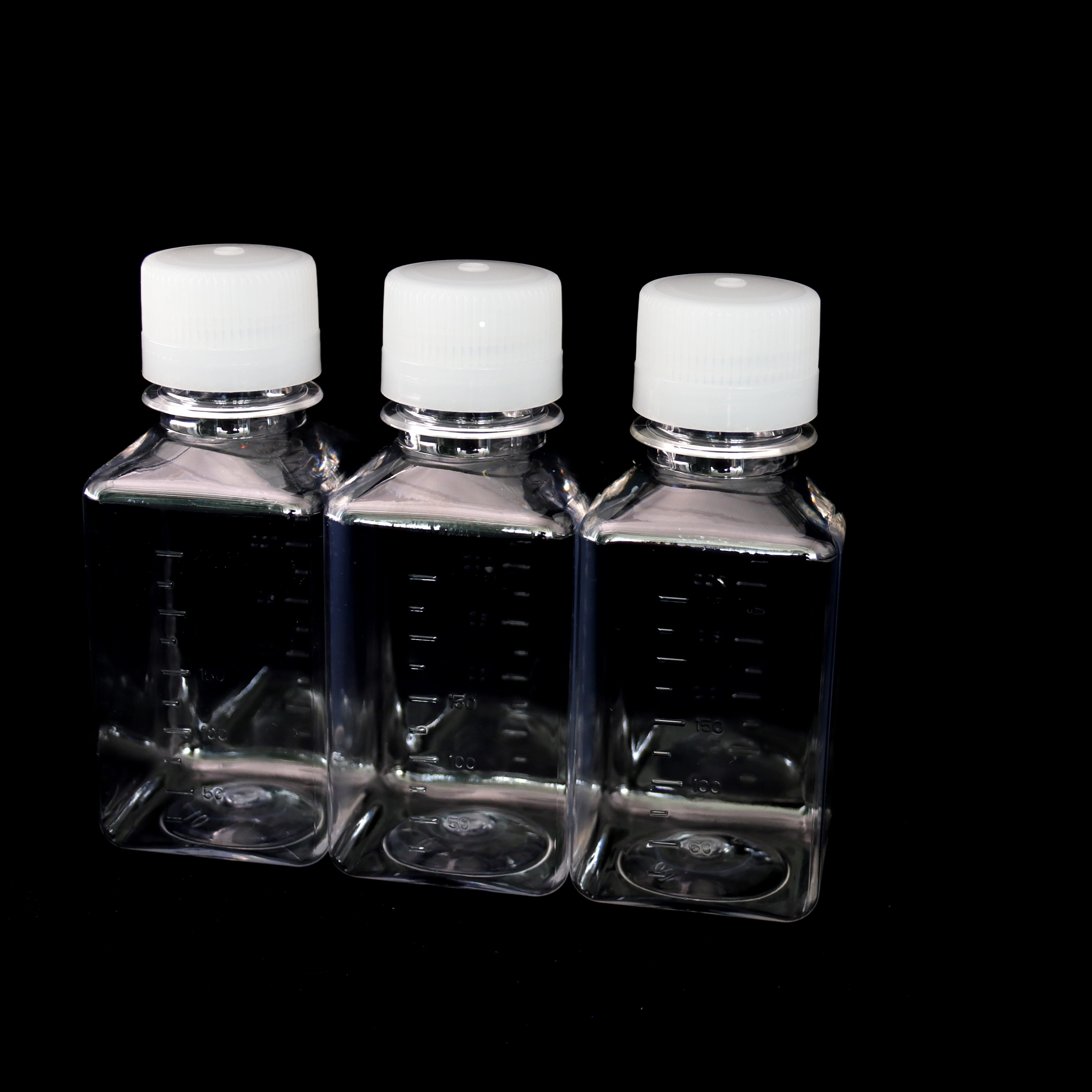 Лабораторная пластиковая одноразовая бутылка-реагент, стерильная колба для клеточных культур