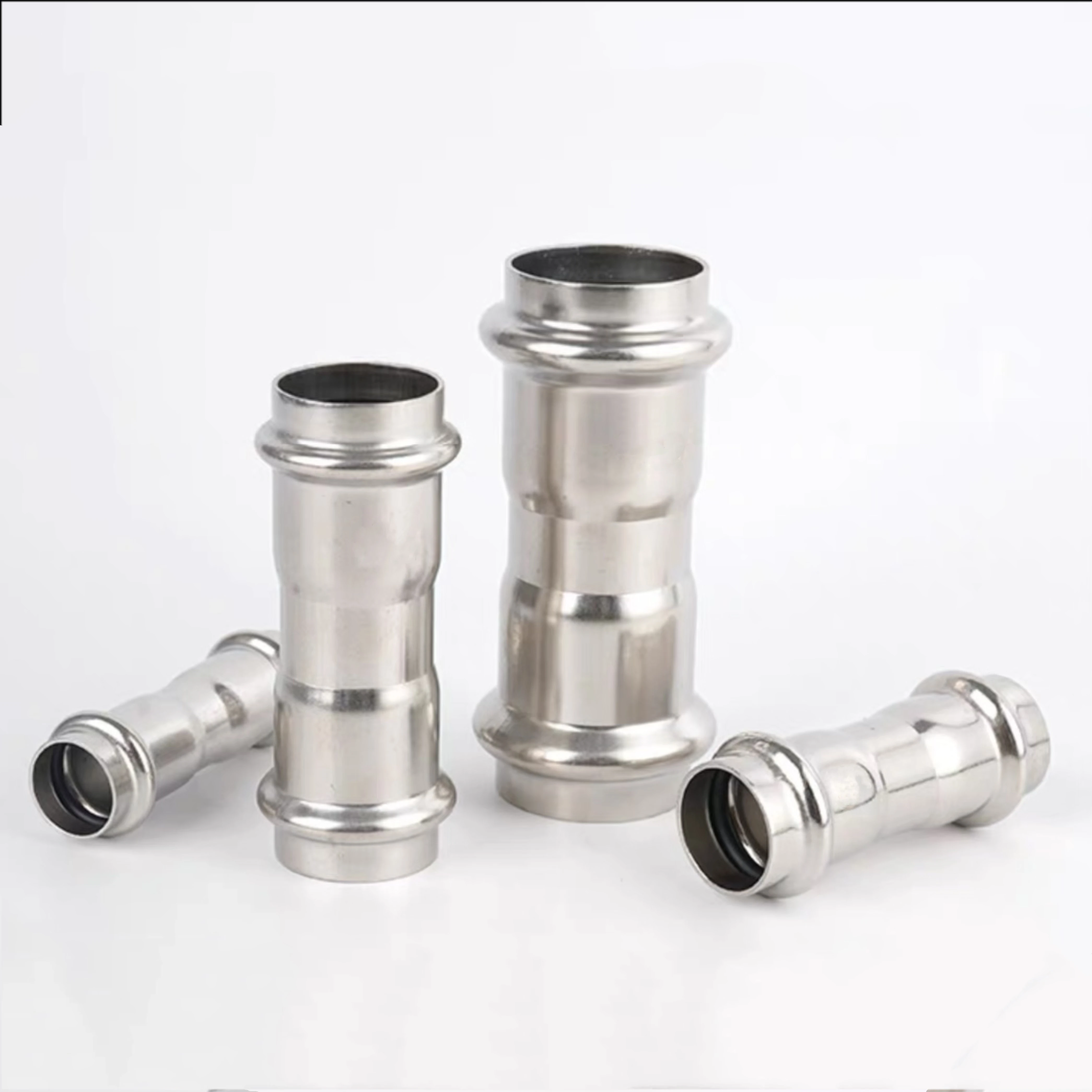 Fine Stainless steel SS304 316L lug connection Double press fitting tube V press tube