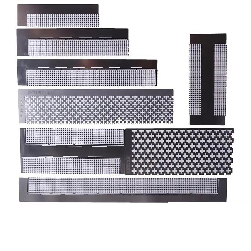 Modern Crystal DIY Drawing Ruler Stainless Steel Mesh for 5D Diamond Painting Floral Design Art Crafts Printed Tool