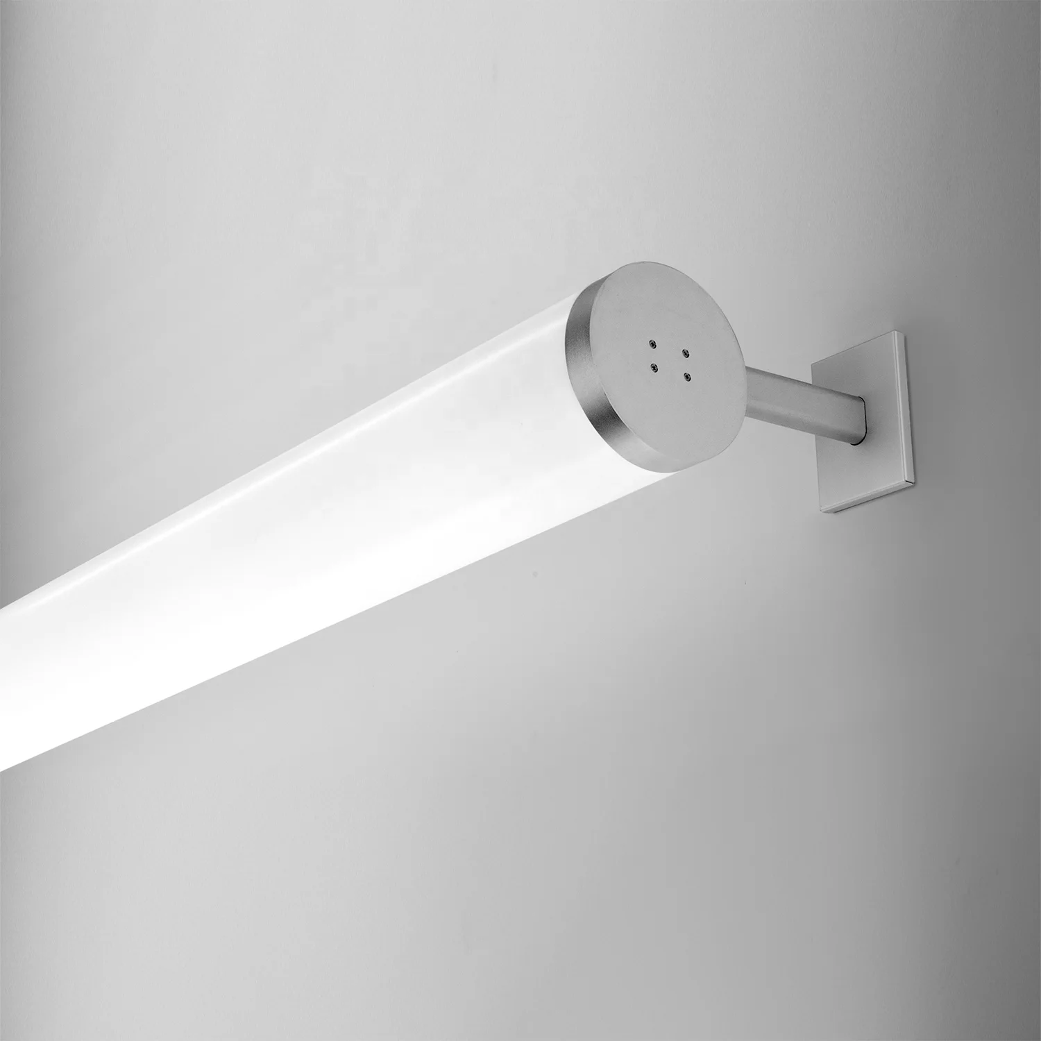wall sconce diameter 100mm lightrod CRI90 facade linear wall lamps with round shape acrylic light tube with  translucent lens