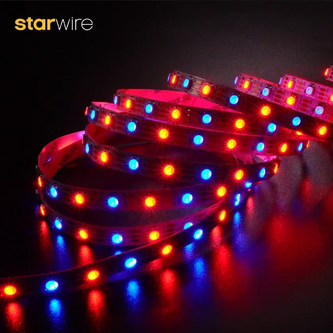 UCS512 H4L 4 in 1 Led Strip Light RGBW 60LEDs 5M IP20 24V Individual Addressable Led Pixel Lights