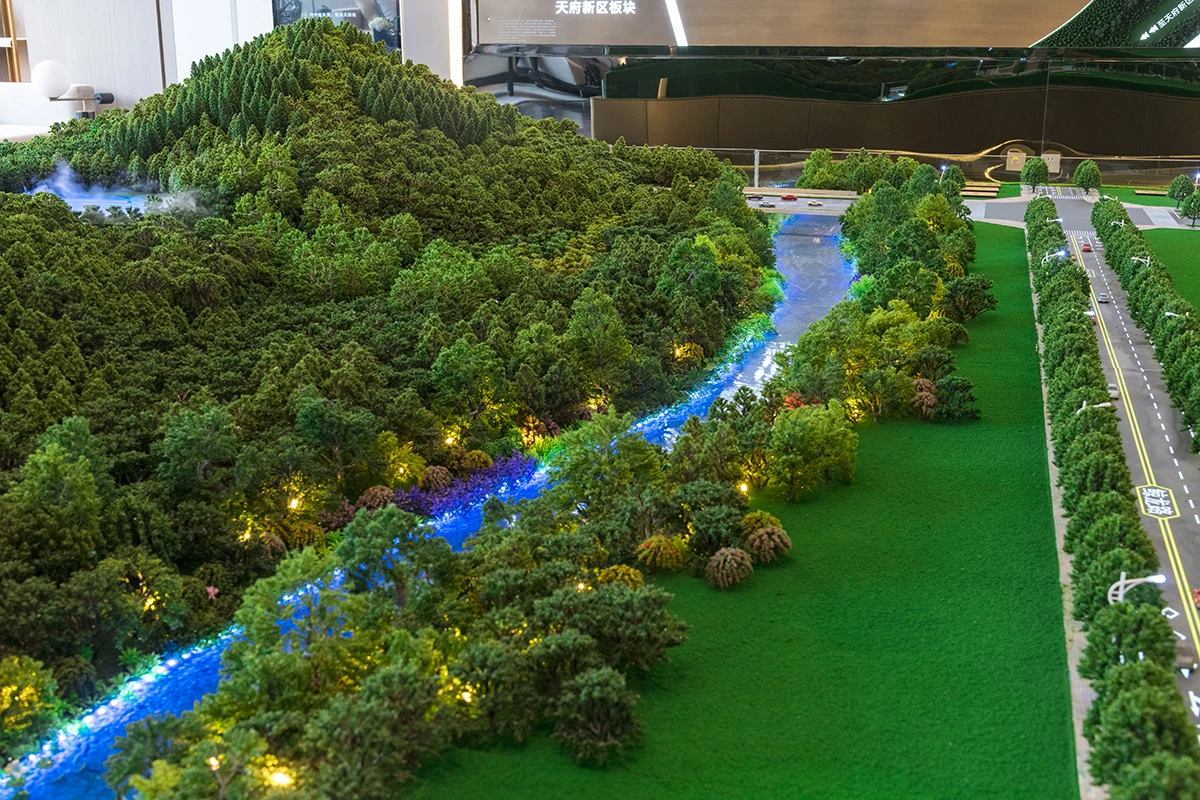 China Exterior Design Rendering Architecture Building Model Custom Scale Model House