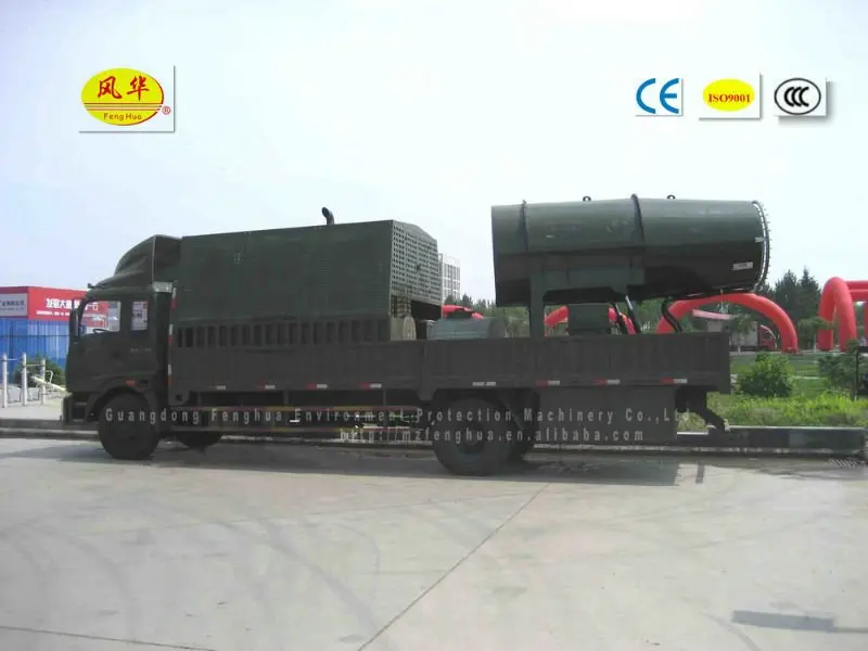 
DS-120 Open Area Dust Control System Dust Fighter Sprayer at Quarry Raw Material Crushers, Truck Dumping Point 