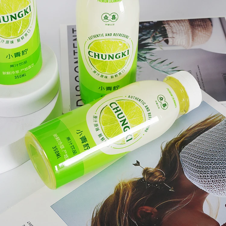 LISHI Factory Price Fruit Juices Concentrate China Manufacturer Box Gift 350ML Lime Juice Drink