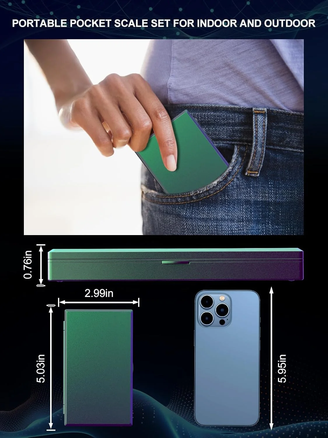 New Digital Portable LED Display Pocket Mini Gold Scale Accuracy Electronic Jewelry Scale