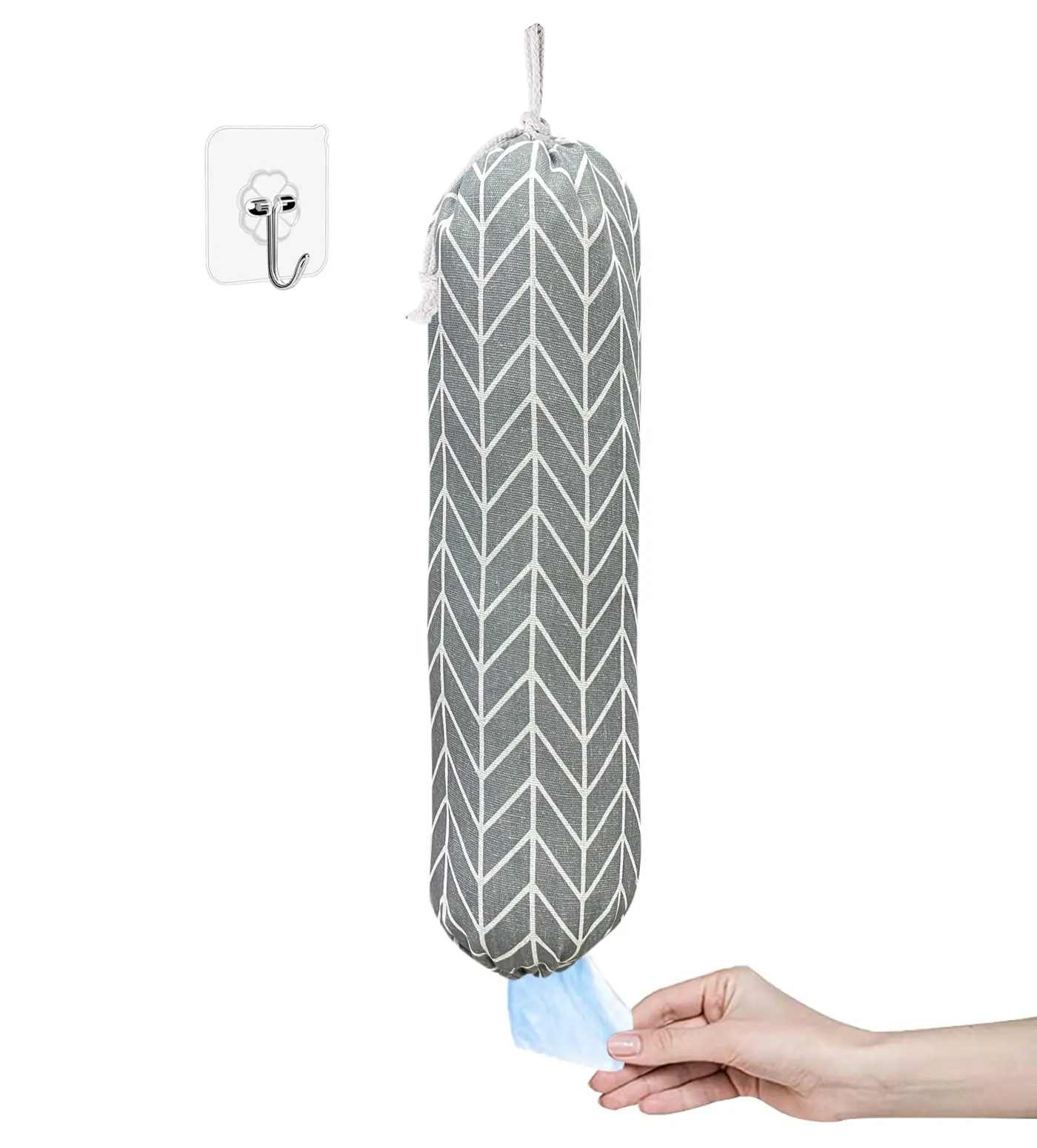 Wall Mount Plastic Bag Organizer Washable Large Grocery Bag Storage