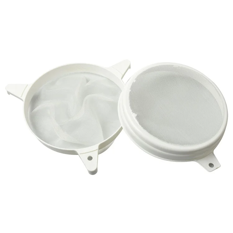 Honey Strainer for 5 Gallon Bucket Nylon Double Sieve Mesh Food Filter Strainer Honey Debris Filter