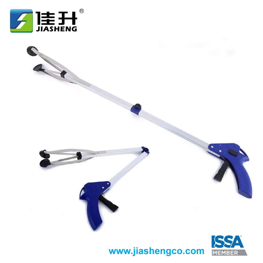 Light weight 32 inch folding reach Helper with sucker grabber in red or other color