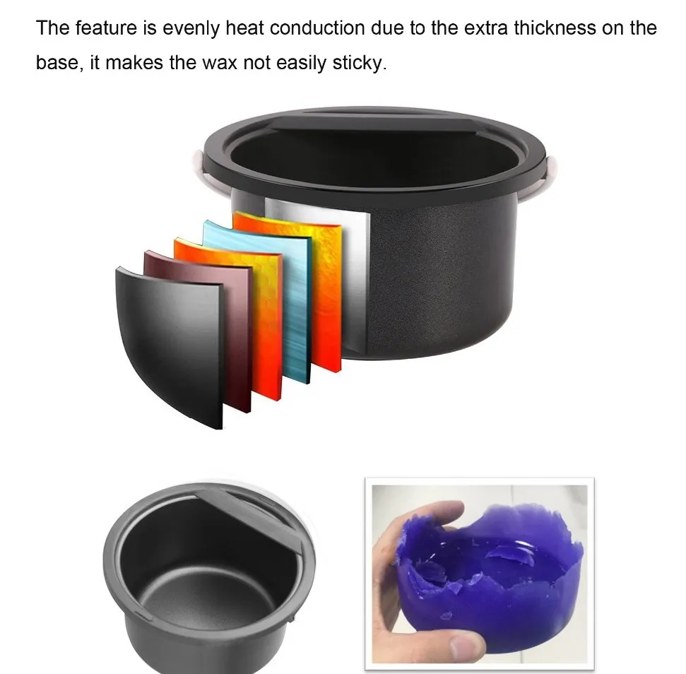 Professional Black Digital Smart LCD Waxing Kit Electric Warmer with Kit Wax Warmer Heater Wax