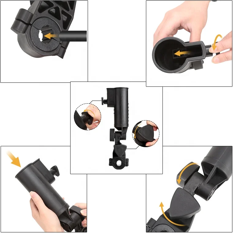 Wholesale custom Adjustable Rotatable Umbrella Holder Stand for golf Cart