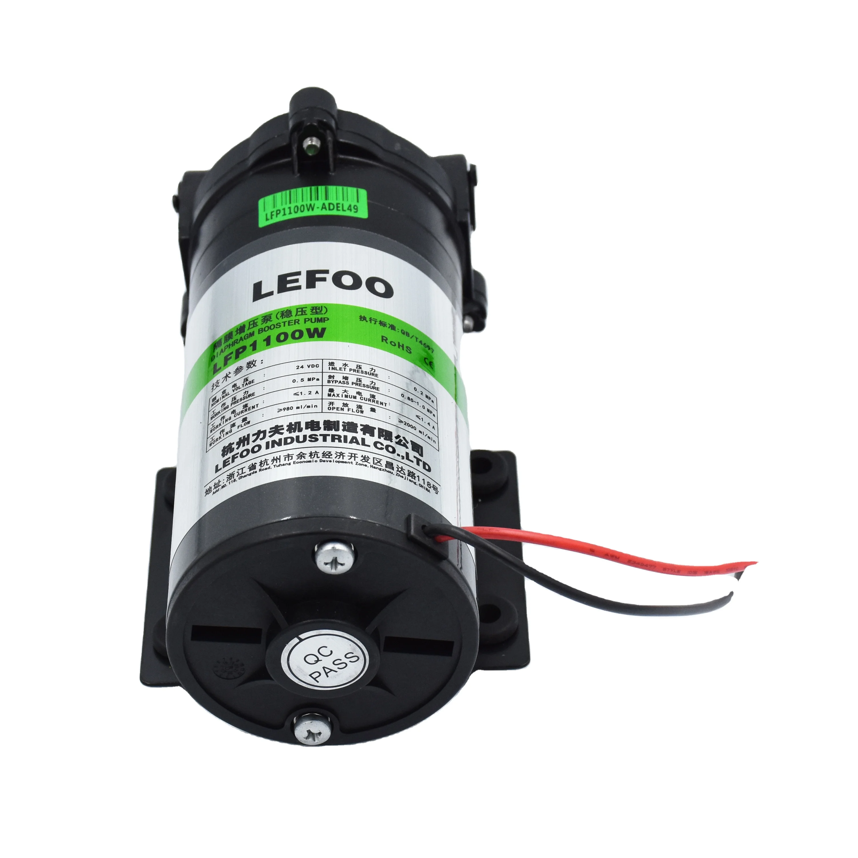 Original LEFOO High Pressure Pump for Seawater Reverse Osmosis 100 GPD