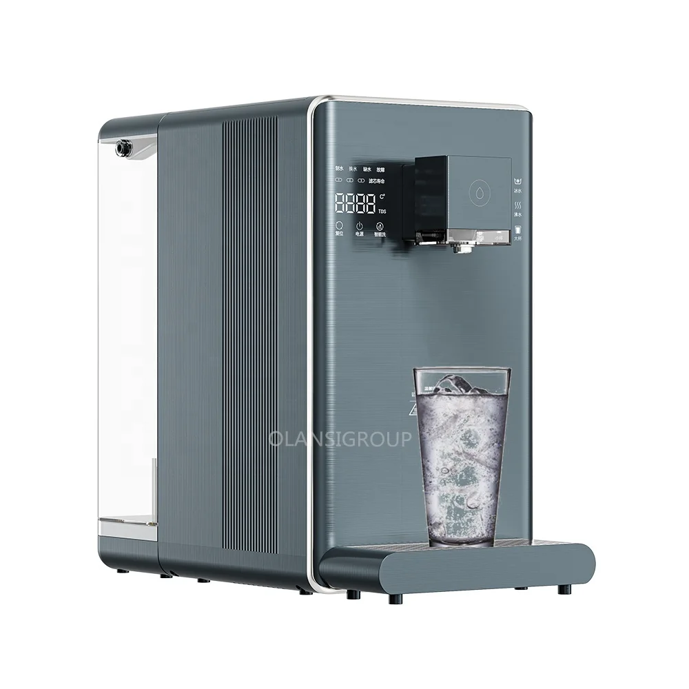 Portable Reverse Osmosis RO 100GPD Hot Warm Cold Ice Drinking Water Filtered Dispenser