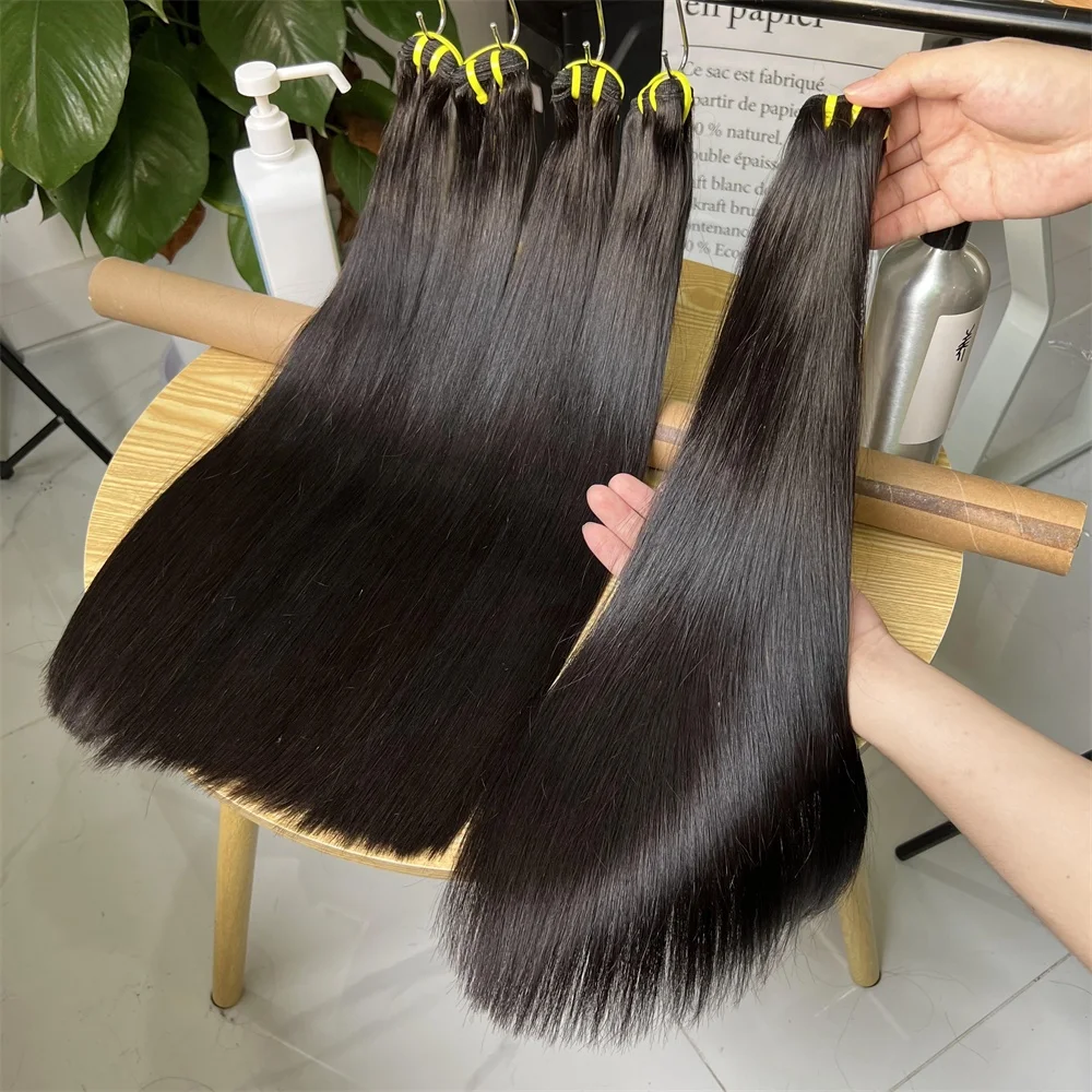 Wholesale 100% Raw Virgin Cuticle Aligned Human Hair Weaving Sdd Vietnamese Bone Straight 10a 12a 15a Raw Hair Bundles