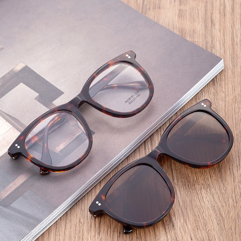 China Factory Wholesale Fashionable Vintage Round Sunglasses Custom Private Label Acetate Polarized Sunglasses Men Women