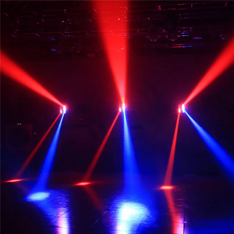 8x3W LED DJ RGBW Sound Activated DMX-512 Control Lighting Spider Beam Moving Head Stage Light for Party Pub Disco Show Wedding
