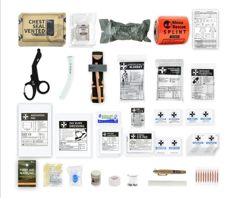 Survival First Aid Kit Medical Pouch Outdoor Emergency Survival Gear and Equipment for Hiking Camping Hunting Travel