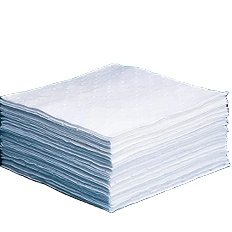 china work shop 15*19 midum weight lidustrial  liquid absorbing materials absorb oil spill oil absorbent pads