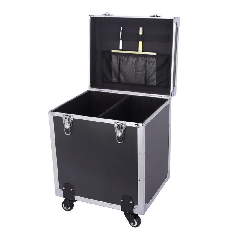 Hand push and pull mobile universal wheel trolley case aluminum alloy tool box worker repair box beauty instrument storage box