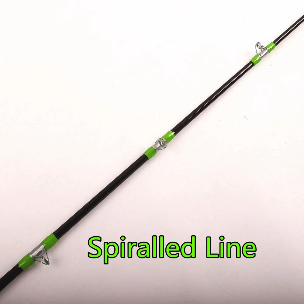 CFR005  fibre glass epoxy blank spiralled line fishing catfish rod