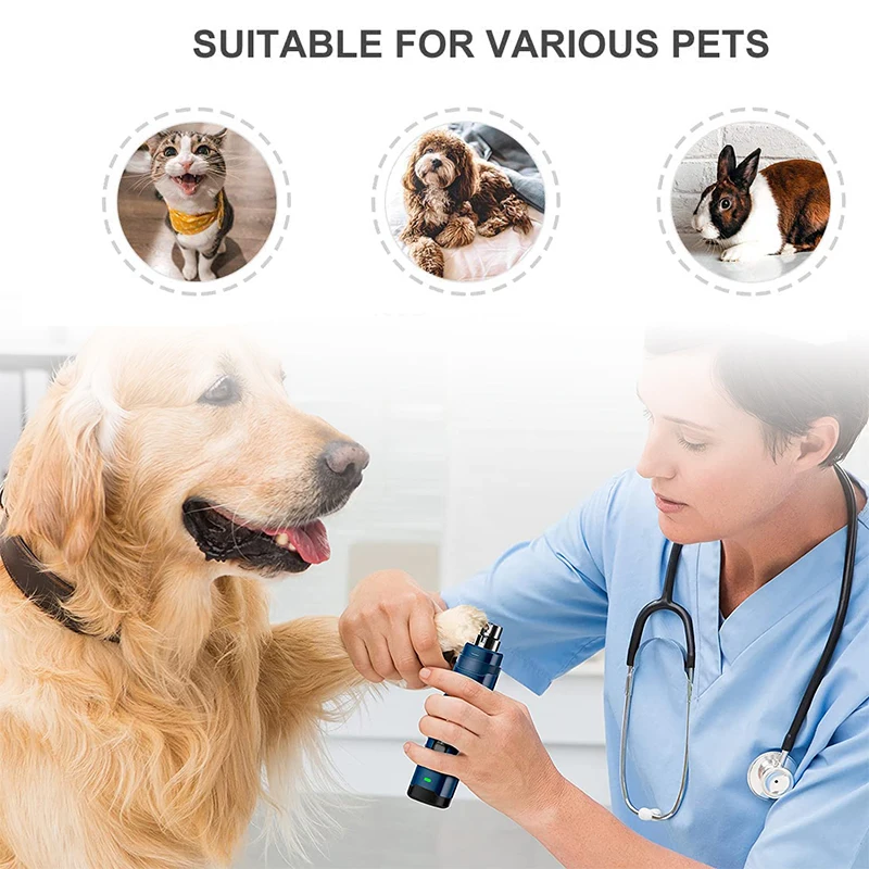 Diamond Dog Nail Grinder for Rotary Tool-1/8' Dremel Dog Nail Grinder Bit dog grinding head for Animals Nail Care
