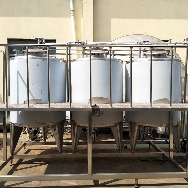 CIP Cleaning Tank Washing Machine CIP Unit System For Milk Dairy Juice