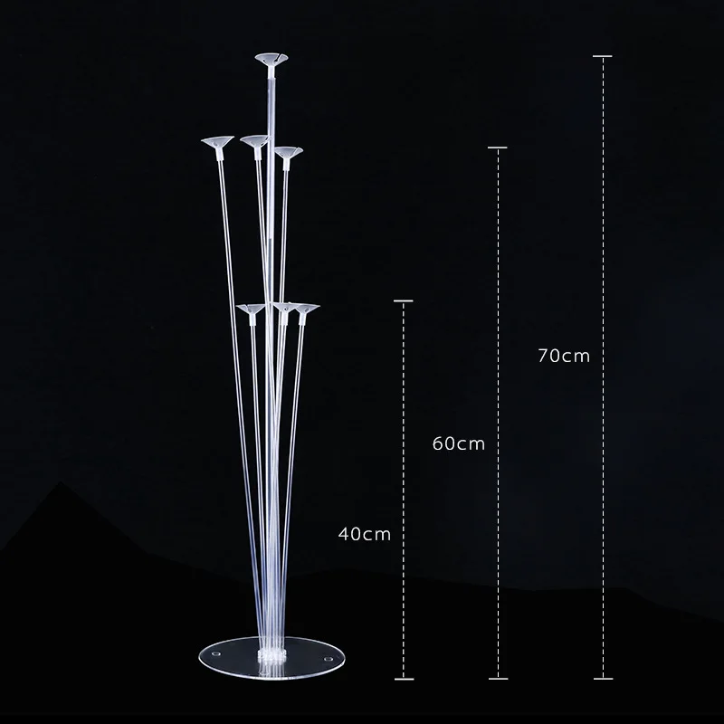 Wholesale 70cm Birthday Decoration Large Transparent Led Balloon Stick Bracket Latex Balloon Stick Stand
