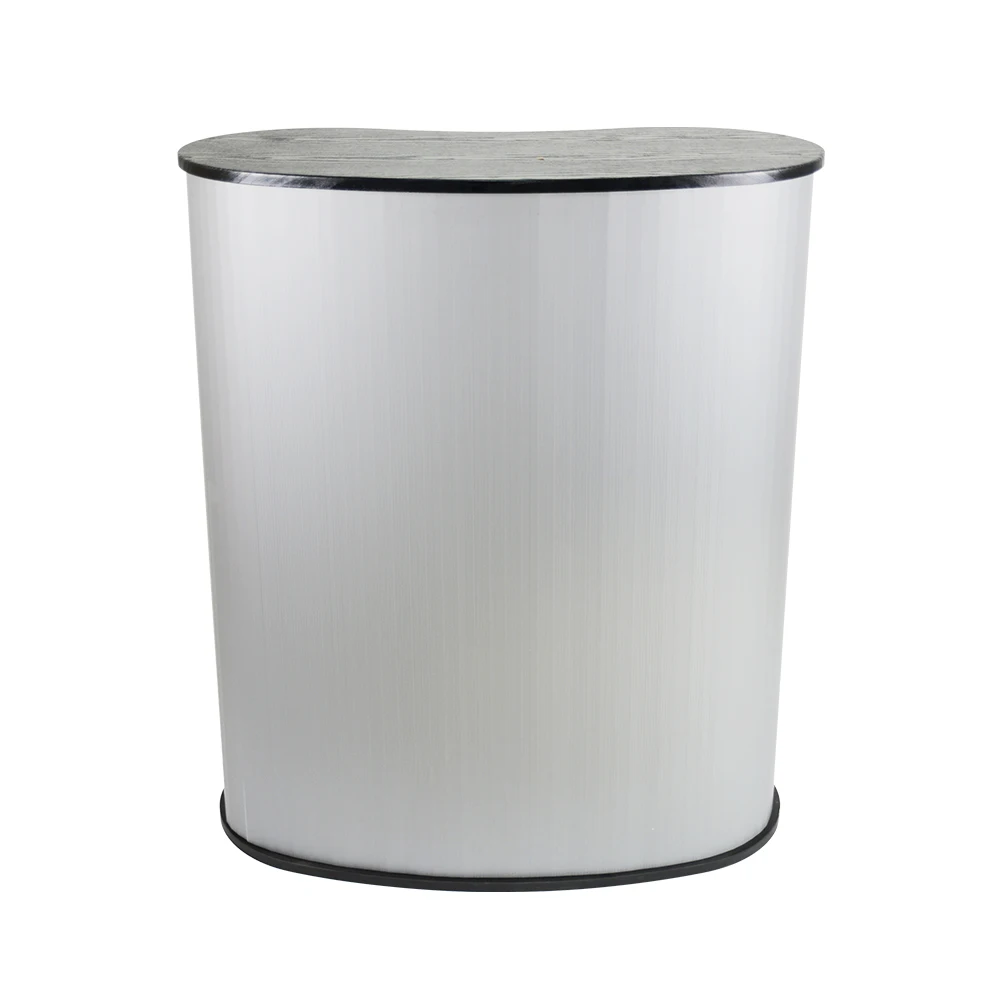 High Quality Stands Advertising Portable Waist Hollow Sheet Promotional Demo Counter Table