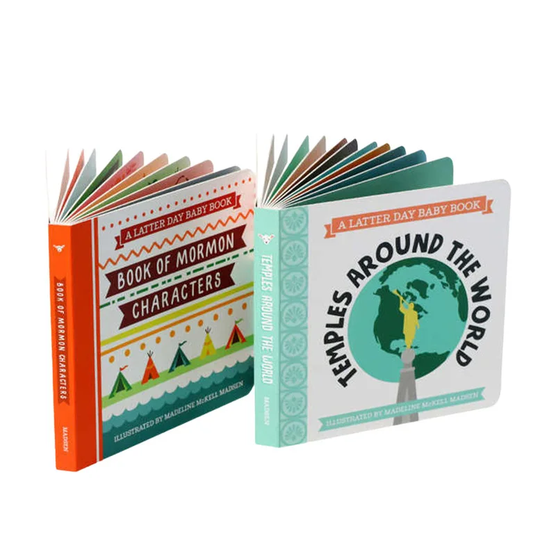 Индивидуальная детская развивающая книга в твердом переплете с красочными картинками MP3 и электронная совместимая бумагой печатью на досках