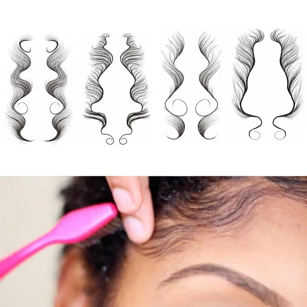 
Template Edges Bang Baby Hair Tattoo,7 Day Long Lasting Baby Hair Edges Tattoo Sticker,Waterproof Tattoo Edges Baby Hair 