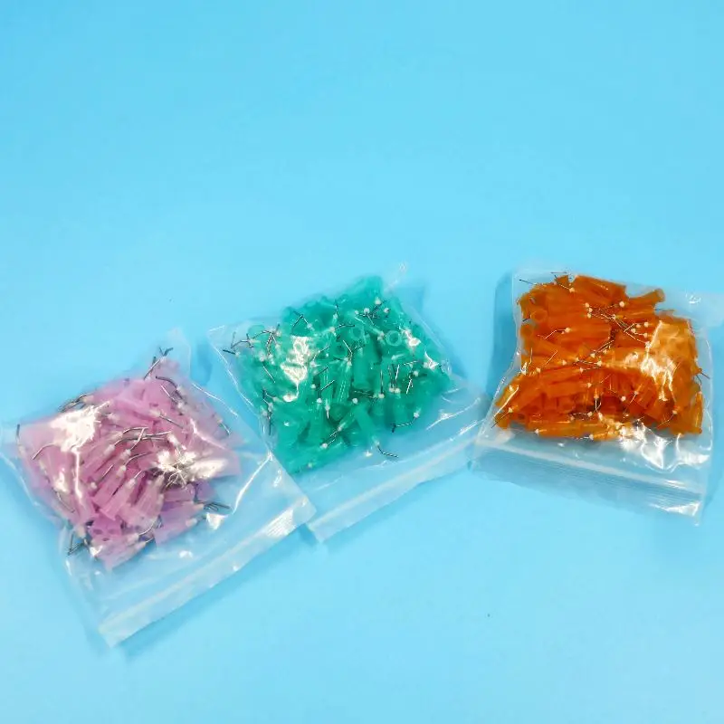 2024 зубоврачебные предварительно изогнутые иглы Люер Замок с тупым наконечником Одноразовые ирригационные зубные