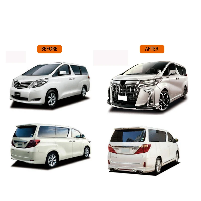 Обновленные комплекты корпусов Facelift для Toyota Alphard 2008-2017 до 2018