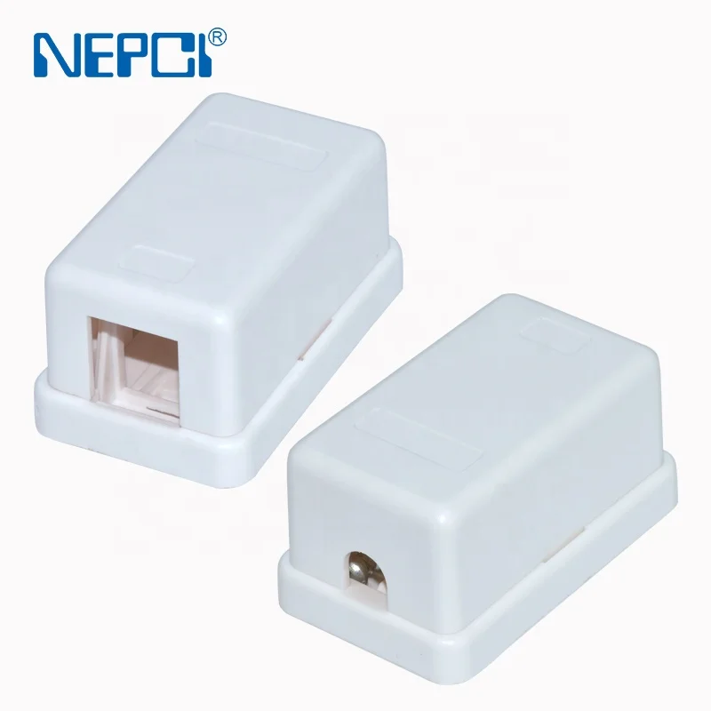 Nepci завод двойной поверхностного монтажа коробка XJY-6117032 2 сетевой порт RJ45 Keystone